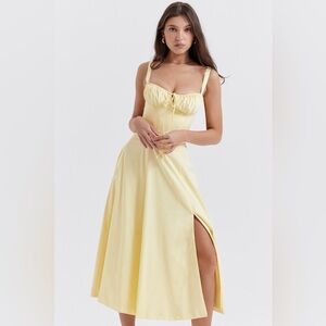 House of CB Carmen BUTTERCUP BUSTIER SUNDRESS — SX